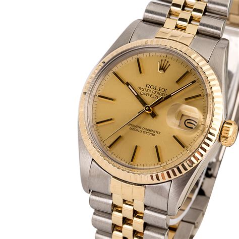 gents two tone datejust rolex new